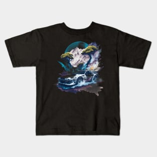 DMC DeLorean Art Kids T-Shirt